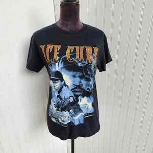Ice Cube Men's Hip Hop Tee shirt  shirt Rap Black Graphic Sz S